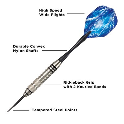 Viper Silver Thunder Steel Tip Darts, 23 Grams (22-0523-23)