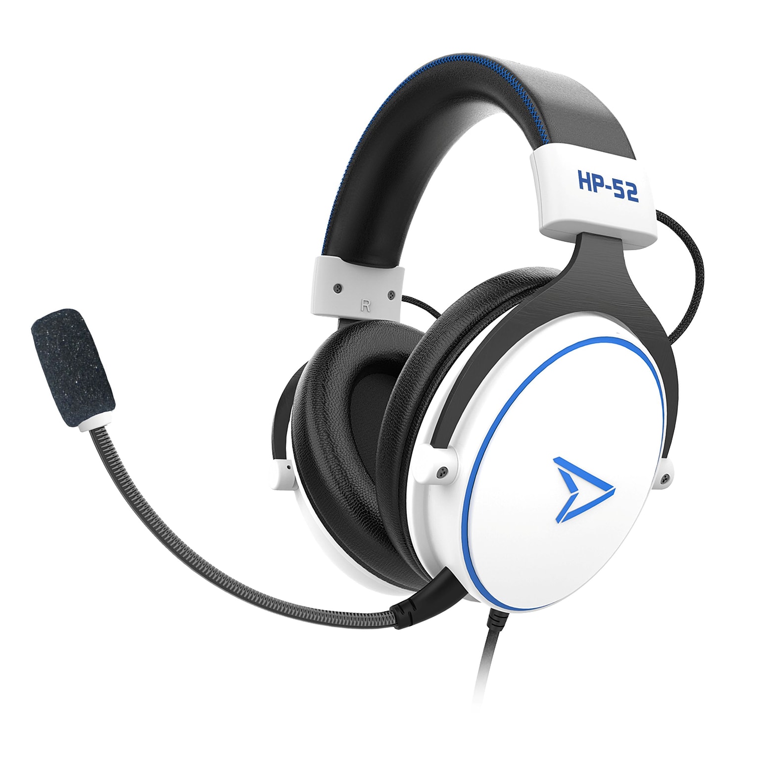 Lexip HP-52 Steelplay Stereo Surround Sound Gaming Headset, White/Blue (JVAMUL00139)