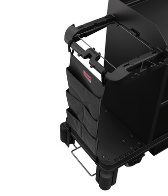Suncast Commercial Cleaning Cart Bag, Black Polyester (HKCBAG06D)
