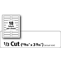 Avery Laser/Inkjet File Folder Labels, 15/16 x 3 7/16, White, 18/Sheet, 25 Sheets/Pack (8425)