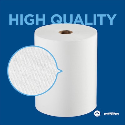 enMotion Hardwound Paper Towels, 1-ply, 800 ft./Roll, 6 Rolls/Carton (89490)