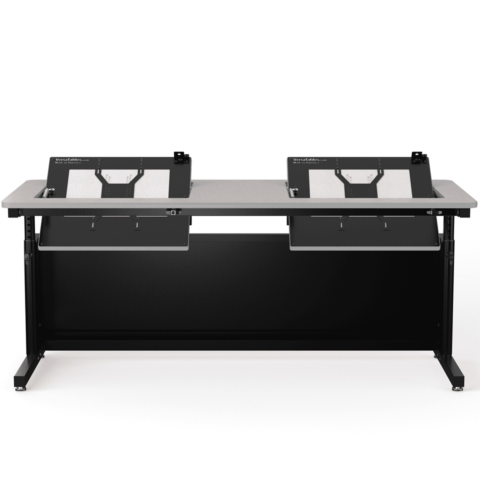 VersaDesk Revolution 72W Manual Adjustable Standing Computer Table, Grey/Black (RST7230-BG)