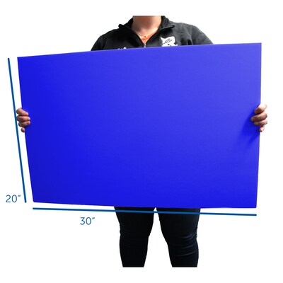 Flipside Foam Board, 30" x 20", Assorted Colors, 10/Carton (20320)