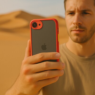 SaharaCase Venture Series Phone Case for iPhone 16e, Shock Absorbing, Viper Red (CP00805)