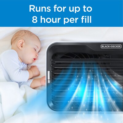 Black & Decker Evaporative Cool Mist Tabletop Humidifier, 1.3-Gallon Black (BDMC10B)