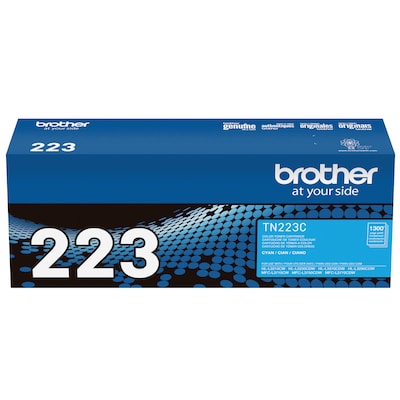 Brother TN-223 Cyan Standard Yield Toner Cartridge, Print Up to 1,300  Pages