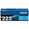 Brother TN-223 Cyan Standard Yield Toner Cartridge, Print Up to 1,300 Pages (TN223C)