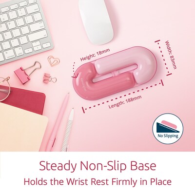 Kensington Duo Gel Non-Skid Gaming Wrist Rests, Pink (K62828WW)