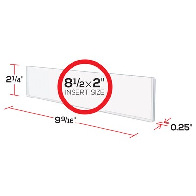 Deflecto School Name Plate, 8.5"W x 2"H (587501)