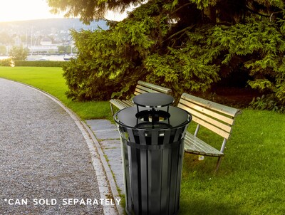 Alpine Industries Rain Bonnet Trash Can Lid, 38 Gallon Trash Cans, Black (479-38-A)