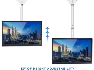 Mount-It! Full-Motion Ceiling TV Mount, 110 lbs. Max. (MI-509B_WHT)