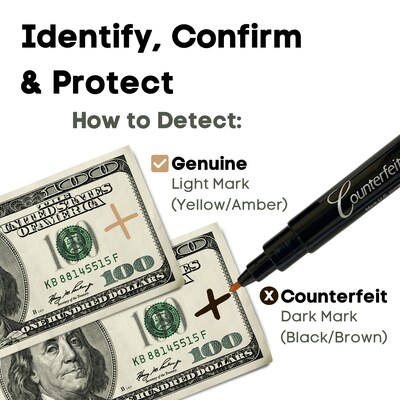 Dri Mark Smart Money Counterfeit Pens, 36/Carton (3513B-1-CT)