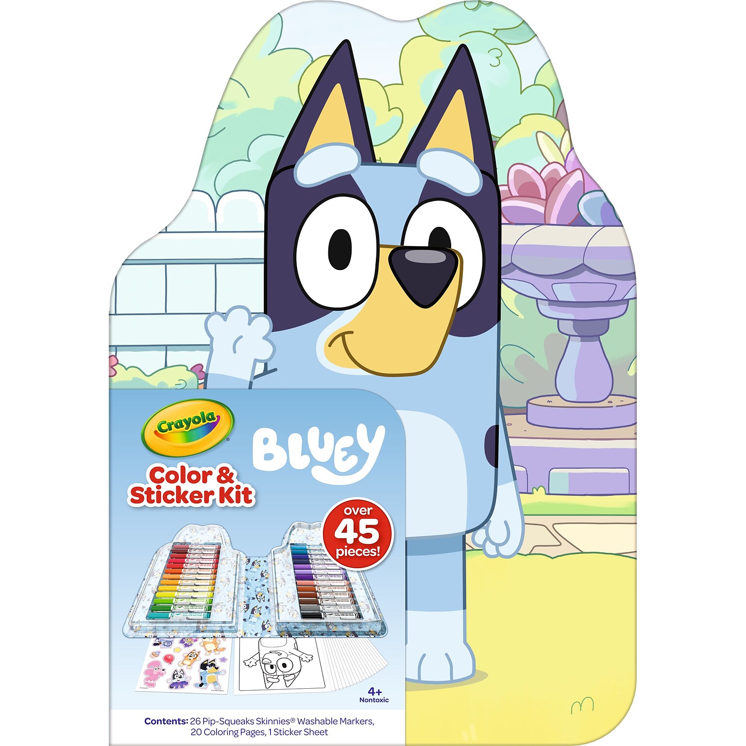 Crayola Color & Sticker Kit, Bluey Crayola Color & Sticker Kit Bluey (04-1235)