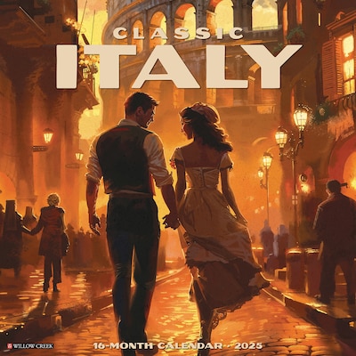 2025 Willow Creek Classic Italy 12 x 12 Monthly Wall Calendar (47194)