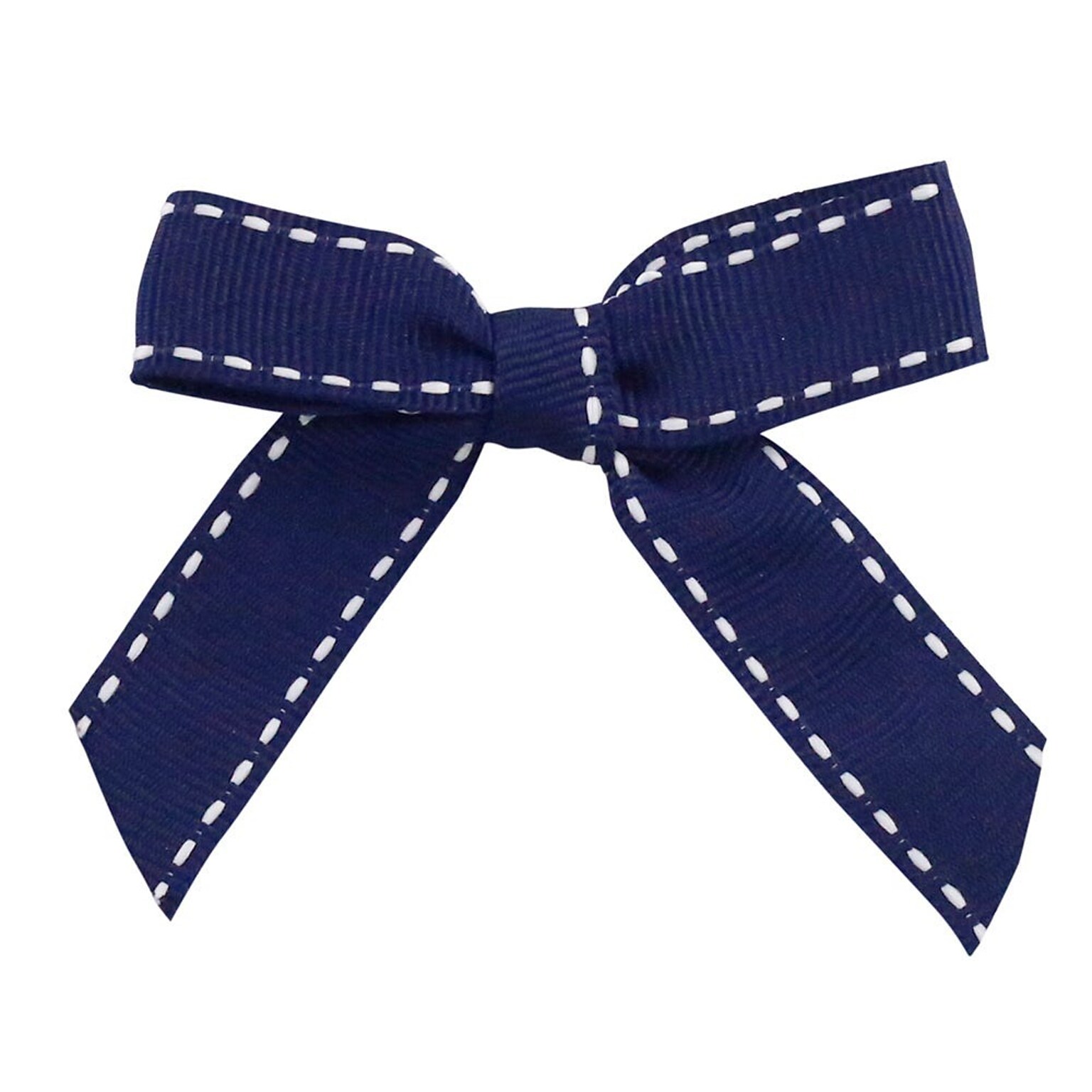 JAM Paper Grosgrain Bows, Navy/White, 100/Pack (52640349321)