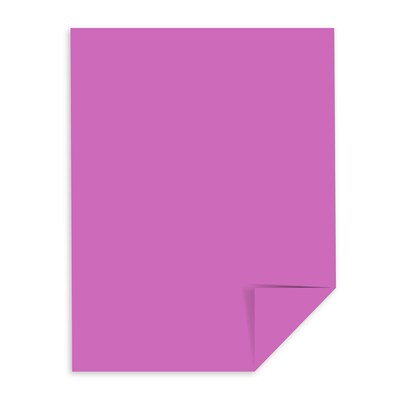 Astrobrights 24 lb. Cardstock Paper, 8.5" x 11", Outrageous Orchid, 500 Sheets/Ream, 10 Reams/Carton (21946CT)