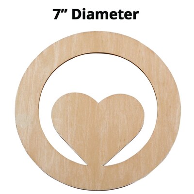 S&S Wood Heart Plaques, 24/Pack (WD7648)