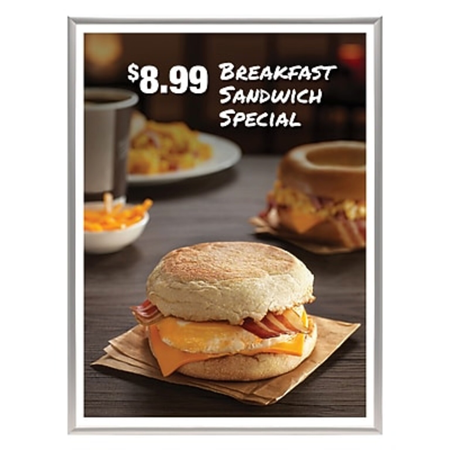 Excello Global Products 16 x 20 Plastic Poster Frame (PPFRM-1620-SLV)