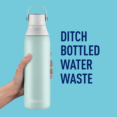 Brita Stainless Steel Filtered Water Bottle, 20 oz., Glacier (36448)