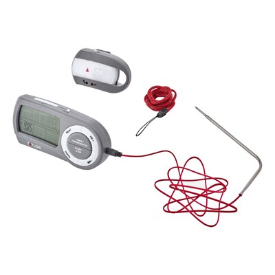 Taylor Precision Products Wireless Plastic Thermometer, Gray (1479)