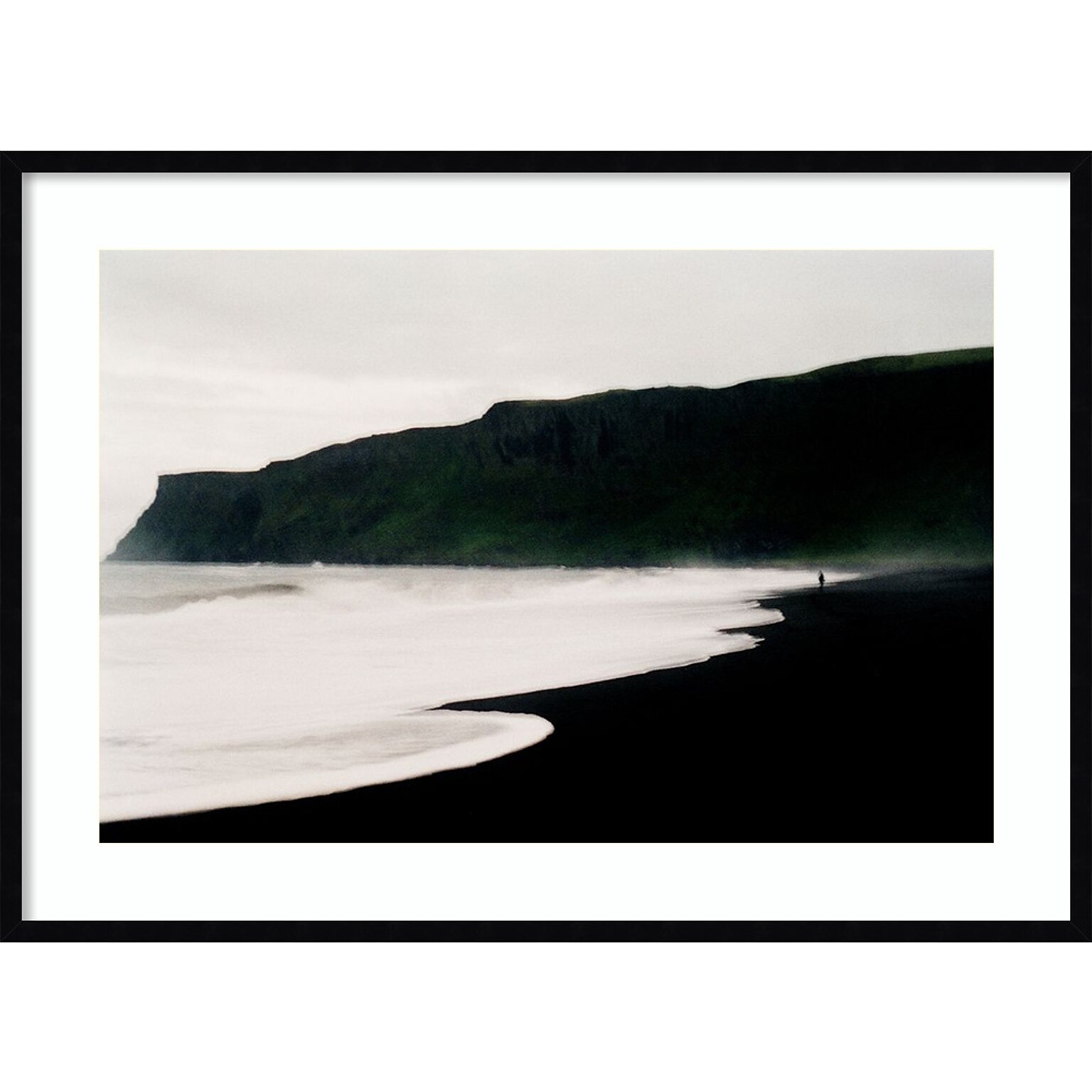 Amanti Art Iceland Beach 2 by Lynann Colligan Wood Framed Wall Art Print, 41 x 30 (A42677302609)