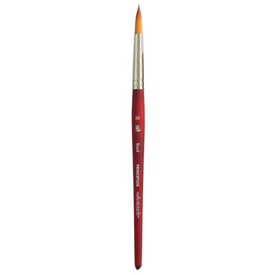 Princeton Velvetouch Short Handle Mixed Media Synthetic Round Brush, 2/Pack (PBXP3950R10-2)