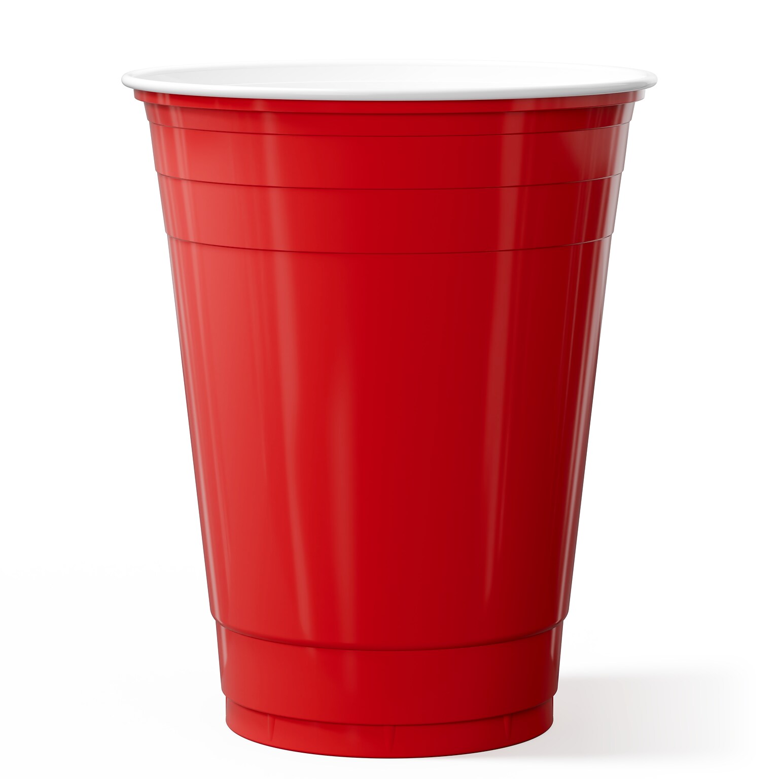 Perk™ Plastic Cold Cup, 16 Oz., Red, 50/Pack (PK54359)