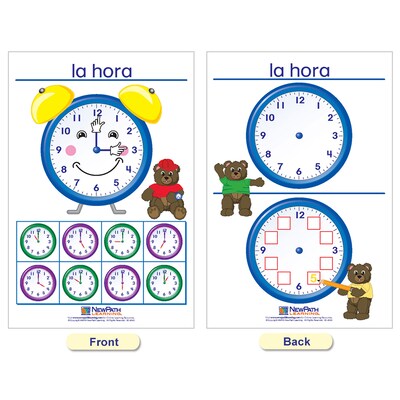 NewPath Learning Time & Money Wall Charts, Spanish Edition, 6/Set (NP-930325)