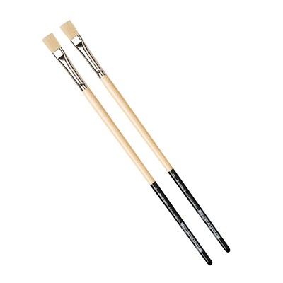 da Vinci CHUNEO Oil Synthetic Hog Bristle, Flat Brush, 2/Pack (DVXVA712912-2)