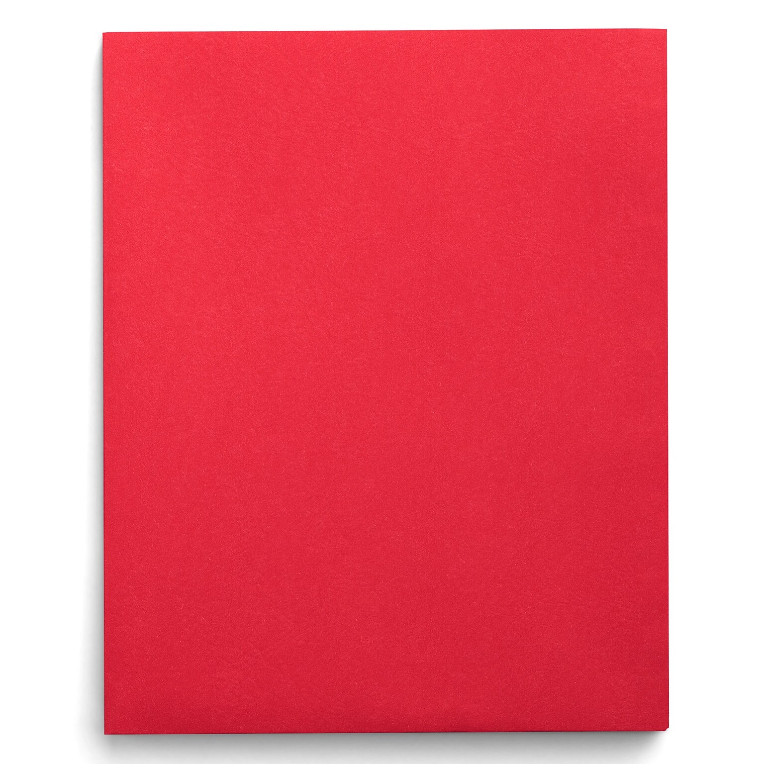 Staples Smooth 2-Pocket Paper Folder, Red, 25/Box (50752/27532-CC)