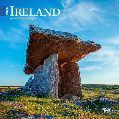 2024 BrownTrout Ireland 7 x 14 Monthly Wall Calendar (9781975463281)