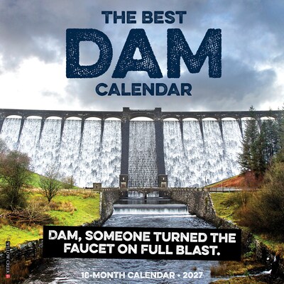 2027 Willow Creek The Best Dams 12 x 12 Monthly Wall Calendar, Assorted Colors (62586)
