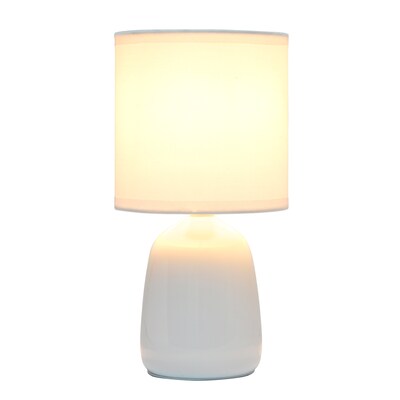 Simple Designs Table Lamp, Off White (LT1134-OFF)