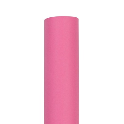 JAM Paper Short Mini Roll Wrapping Paper, 26.3 sq. ft., Fuchsia Pink, 2/Pack(277013531263a)