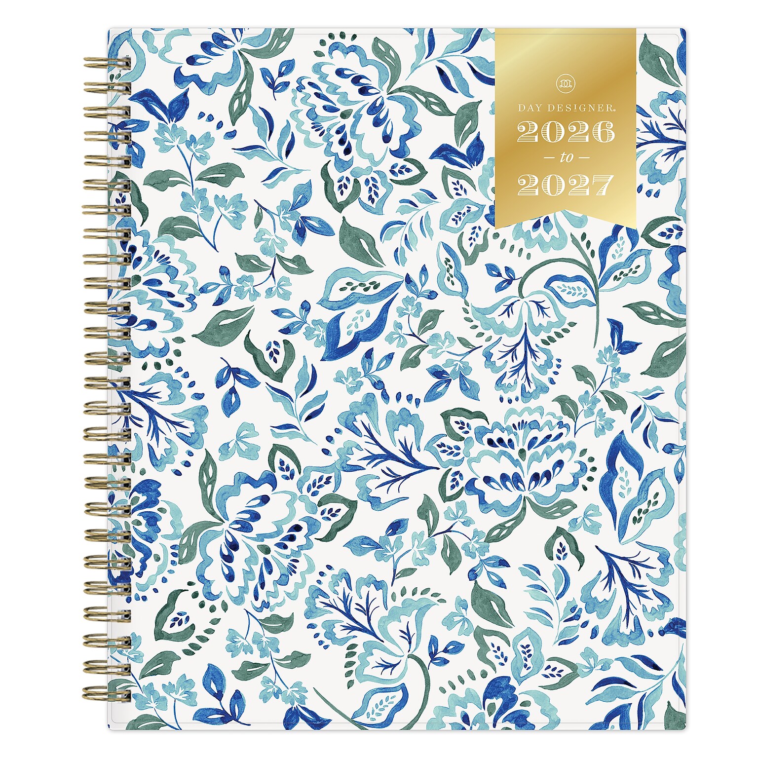 2026-2027 Blue Sky Day Designer Hawthorne 7 x 9 Academic Year Weekly & Monthly Planner, Plastic Cover, Blue (158188)