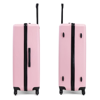 DUKAP Discovery 33.66" Hardside Suitcase, 4-Wheeled Spinner, TSA Checkpoint Friendly, Silver (DKDIS00XL-SIL)