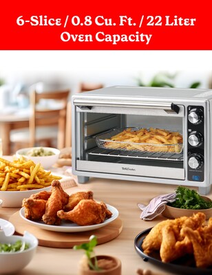 Betty Crocker 6-Slice Toaster Oven, Silver (BC-4637S)
