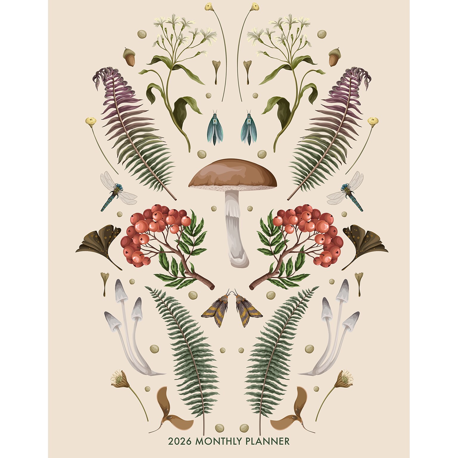 2026 Willow Creek Magic Mushroom 7.5 x 9.5 Monthly Planner (57575)