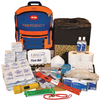 MobileAid SecurEvac Evacuation & Shelter-In-Place 30-Person Lockdown Emergency Preparedness Kit (108