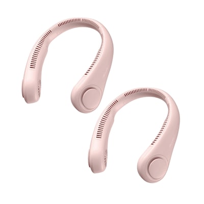 JisuLife Neck Fan, Pink (FNL03ROPK-KIT-2)