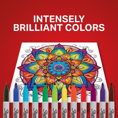 Sharpie The Ultimate Collection Permanent Markers, Assorted Tips, Assorted Colors, 72/Pack  (1983254)