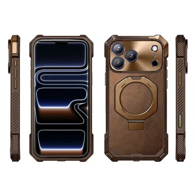SUPCASE Unicorn Beetle Grip MagSafe Case for iPhone 17 Max, Shock Absorbing, Brown (SUP-iPhone2025Max-UBGrip-Brown)