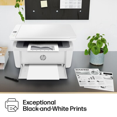 HP LaserJet MFP M140w Wireless Black & White All-in-One Laser Printer, Scanner, Copier, Best for Home Office (7MD72F)