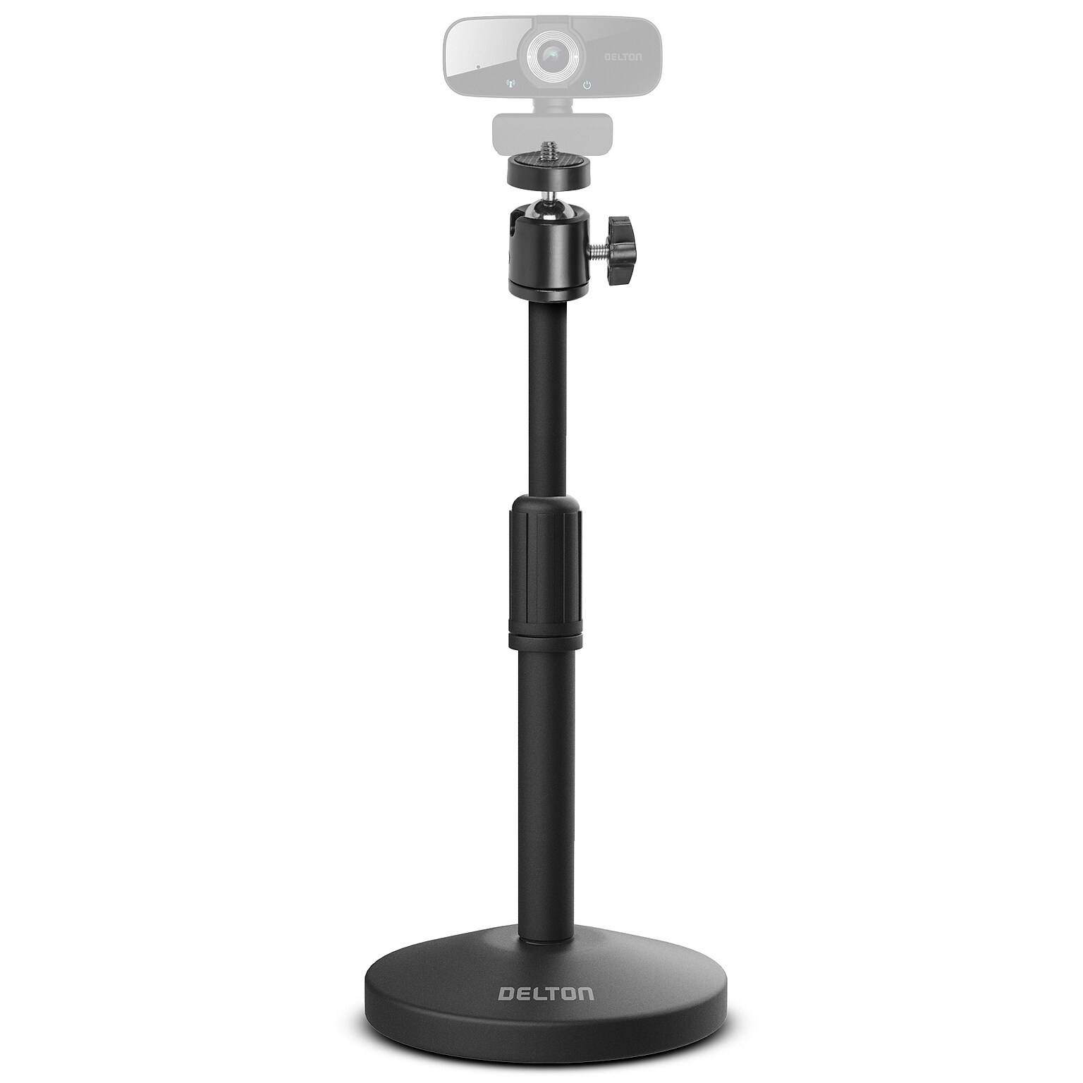 Delton T301 360° Webcam Stand, Camera Stand for Video Calls/Streaming/Recording, Black (DCT301)