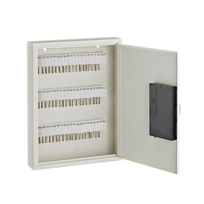 AdirOffice Programmable Digital Keypad 60 Key Cabinet, White (680-60-WHI)