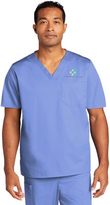 WINK UNISEX WORKFLEX CHEST POCKET V-NECK TOP