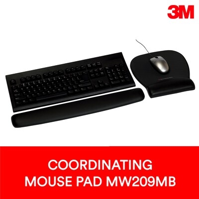 3M Foam Non-Skid Wrist Rests, Black (WR209MB)