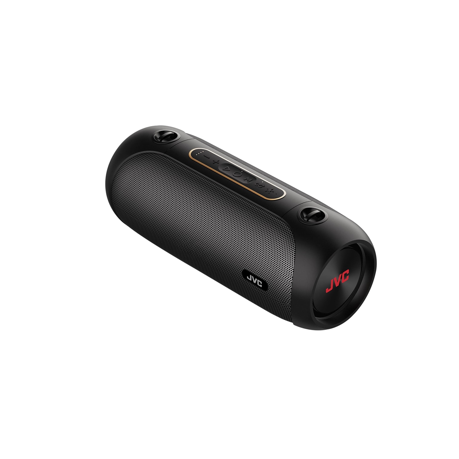 JVC Illuminated Portable Wireless Bluetooth Speaker, Water Resistant, Black (SPPA7BTB)