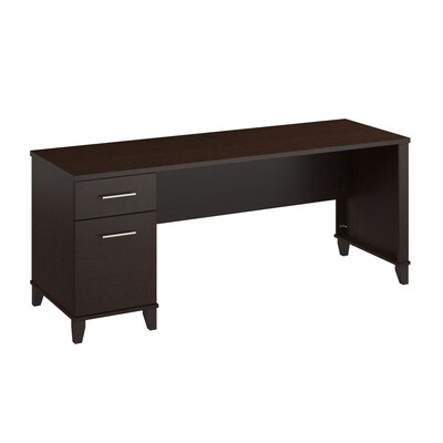 Bush Furniture Somerset 72W Office Desk with Drawers, Mocha Cherry (WC81872)