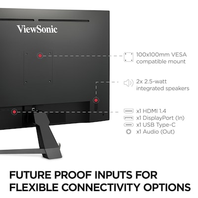 ViewSonic 32" 75 Hz LCD Monitor, Black (VX3267U-2K)